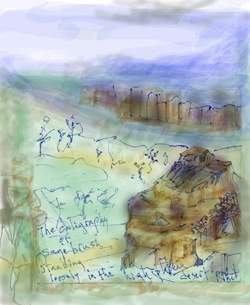 Calligraphy of Sagebrush